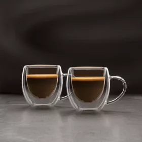   Vog&Arths 57176A Duplafalú üveg csésze - 80 ml - 2 db / csomag