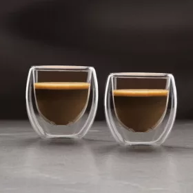   Vog&Arths 57176H Duplafalú üveg csésze - 80 ml - 2 db / csomag