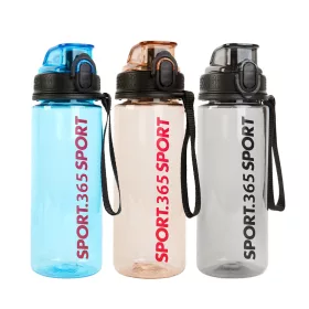   Family 57211 Sport kulacs - műanyag, átlátszó - 600 ml - 3 színben