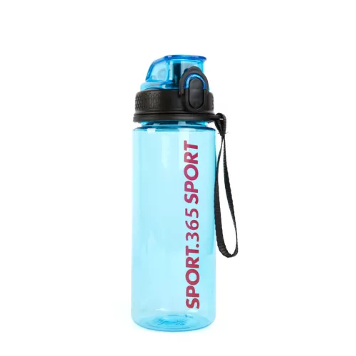 Family 57211 Sport kulacs - műanyag, átlátszó - 600 ml - 3 színben