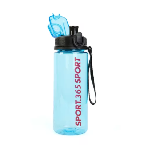 Family 57211 Sport kulacs - műanyag, átlátszó - 600 ml - 3 színben