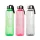 Family 57216 Sport kulacs - műanyag, átlátszó - 550 ml - 3 színben
