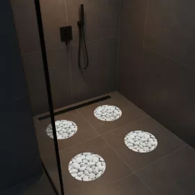   Öntapadós csúszásgátló - köves  - 19 cm - 4 db / csomag, 57396