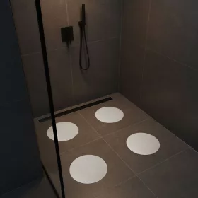  Öntapadós csúszásgátló - fehér - 19 cm - 4 db / csomag, 57397