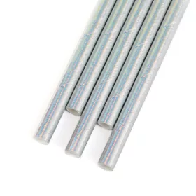   Family 57607 Papír szívószál - irizáló - 197 x 6 mm - 25 db / csomag