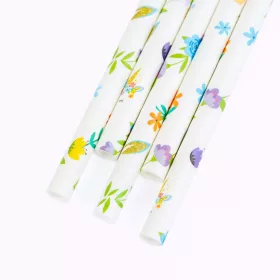   Family 57609 Papír szívószál - virág - 197 x 6 mm - 25 db / csomag