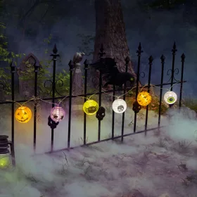   Family 58155 Halloween-i lampion fényfüzér - 7,5 x 110 cm - 2 x AA elemes