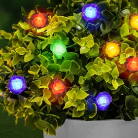   Family 58218B LED szolár fényfüzér - virág - 2,3 m - 20 LED - színes