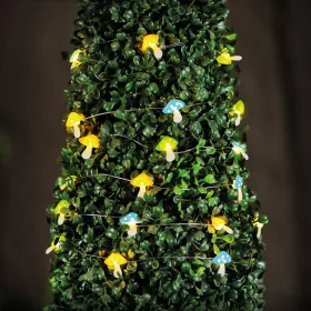   Garden of Eden 58220C Szolár LED fényfüzér - gomba - 2,4 m - 25 LED - melegfehér