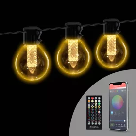   58384 Smart fényfüzér - 100-240V - 25 db melegfehér LED - 15 m - bluetooth