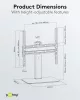 Goobay 58524, 32"-55" ( 81 - 140 cm)LCD TV Monitor asztali állvány tartó talp - Fekete