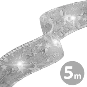   Family 58933L Karácsonyi LED-es szalag - ezüst - 5 m x 5 cm - 50 LED - USB