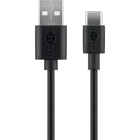   Goobay 59122 kábel USB-A apa - USB-C apa 2.0 Adat és töltőkábel - Fekete (2m)