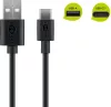 Goobay 59122 kábel USB-A apa - USB-C apa 2.0 Adat és töltőkábel - Fekete (2m)