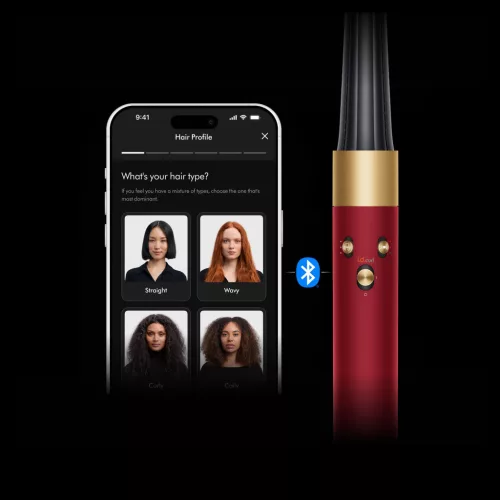 Dyson Airwrap i.d.™ HS08 - Straight+Wavy Red Velvet/Gold (596926-01)