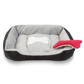 Yummie 60043C Kutyafekhely - 90 x 70 x 15 cm - fekete