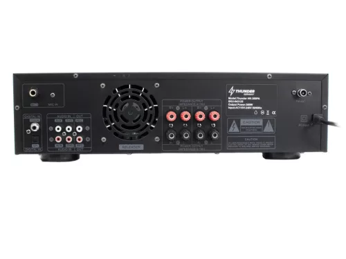 Thunder AHK-300K KARAOKE erősítő 4x180W (Optikai, USB, Bluetooth, AUX, DVD)