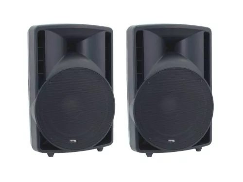 Thunder EUROLIVE B215D-C 550/1100W aktív hangfalszett + 2x ÁLLVÁNY (DSP + Bluetooth)
