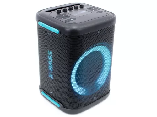 Thunder XBASS-18 160W hordozható party hangfal (USB/SD/BT/FM) + LED fény
