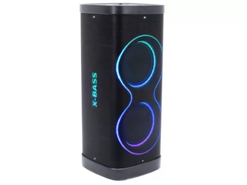 Thunder XBASS-29 500W hordozható party hangfal (USB/micro SD/BT/FM) + LED fény
