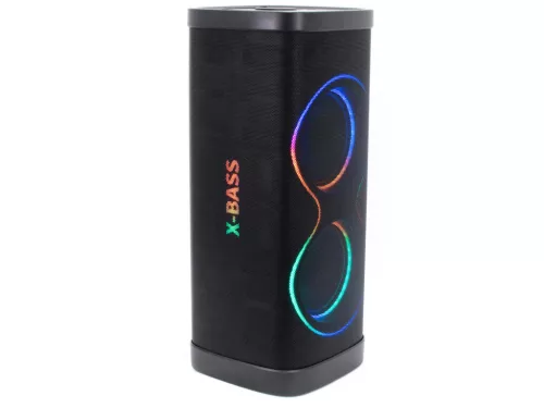 Thunder XBASS-31 500W hordozható party hangfal (USB/micro SD/BT/FM) + LED fény