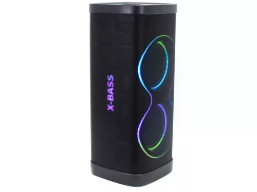 Thunder XBASS-31 500W hordozható party hangfal (USB/micro SD/BT/FM) + LED fény