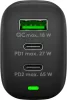 Goobay 65407 PD GaN USB-A / 2x USB-C Hálózati töltő - Fekete (65W)