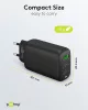 Goobay 65407 PD GaN USB-A / 2x USB-C Hálózati töltő - Fekete (65W)