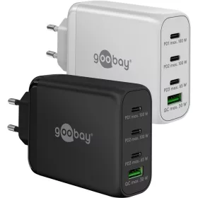   Goobay 65556 3x USB-C / USB-A Hálózati töltő - Fehér (100W)