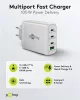 Goobay 65556 3x USB-C / USB-A Hálózati töltő - Fehér (100W)