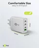 Goobay 65556 3x USB-C / USB-A Hálózati töltő - Fehér (100W)