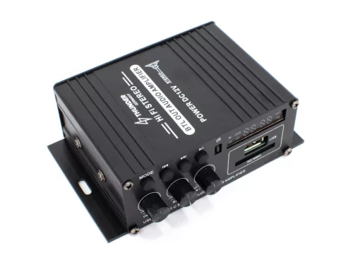 Thunder BT-200 Sztereó Bluetooth erősítő 2 x 20W + Távirányító