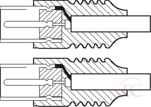 Goobay 68145 antenna koaxiális kábel, apa 1,5m