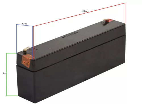 Thunder BBT-2 hangfal akkumulátor (12V/2,2 Ah)