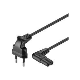   Goobay 97344 Hálózati vezeték, földeletlen lapos dugóval  2x0,75mm , 0,75 m
