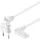 Goobay 97345 Hálózati vezeték, földeletlen lapos dugóval 2x0,75mm?, 0,75 m