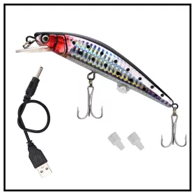 A0094 Elektromos LED horgász csali - tölthető - USB