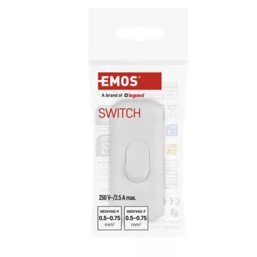 Emos A1208 Kapcsoló egypólusú fehér