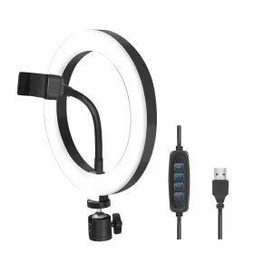 Logilink LED körfény okostelefonhoz, fekete (AA0151)