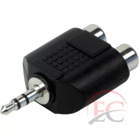 Well AC-010 RCA 2 aljzat-3,5 mm sztereó JACK dugó