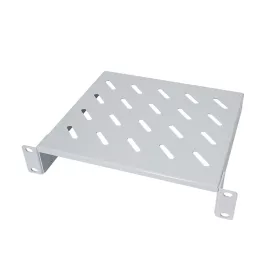   Logilink Konzolos polc 10"-os rackbe szereléshez, 200 mm, 1U, világosszürke (ACT111)