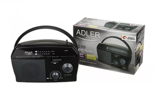 Adler AD1119 AM/FM fekete hordozható rádió