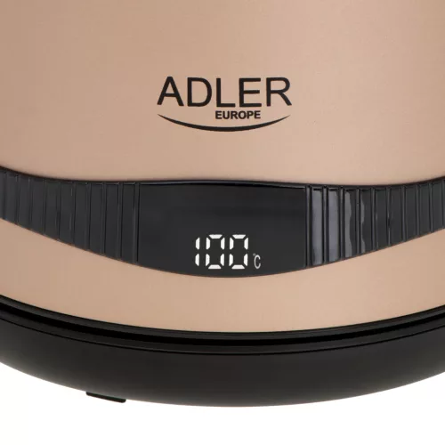 Adler AD1295 Vízforraló LCD kijelzővel és hőmérsékletszabályzóval, 1,7L