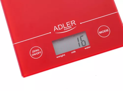 Adler AD3138 Konyhamérleg, Piros