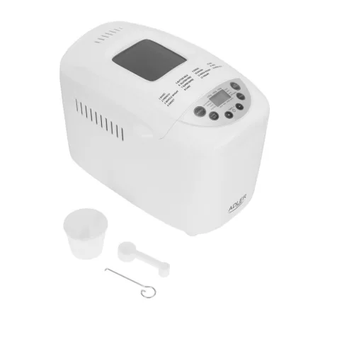 Adler AD6019 Kenyérsütő gép 15 programmal, Dupla keverővel, 850W, Fehér