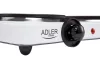 Adler AD6504 2 személyes főzőlap, 185mm-es és 155mm-es főző felület, 2500W, Fehér
