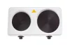 Adler AD6504 2 személyes főzőlap, 185mm-es és 155mm-es főző felület, 2500W, Fehér