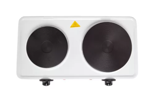 Adler AD6504 2 személyes főzőlap, 185mm-es és 155mm-es főző felület, 2500W, Fehér