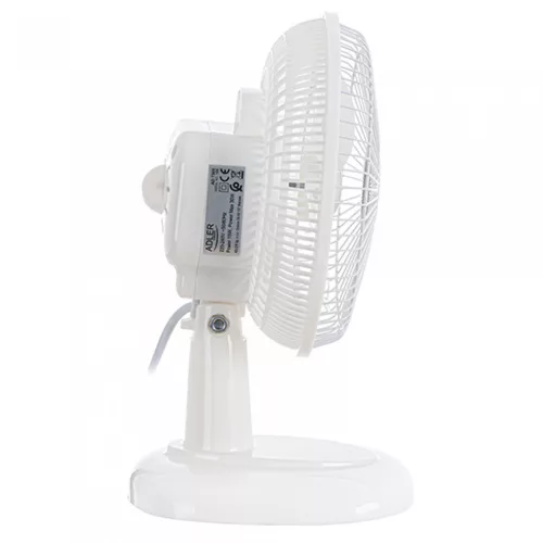 Adler AD7301 15 cm, 46 dB, 7 m3 / perc fehér asztali ventilátor