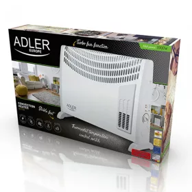 Adler AD7705 Elektromos Konvektor, 750W-1250W-2000W, Fehér
